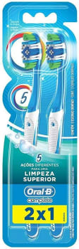 Escova Dental Complete 5 Ações de Limpeza 40 Macia 2 Unidades - Oral-B