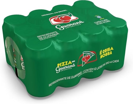 Pack de Refrigerante Guaraná Antarctica Lata 350ml 12 Unidades