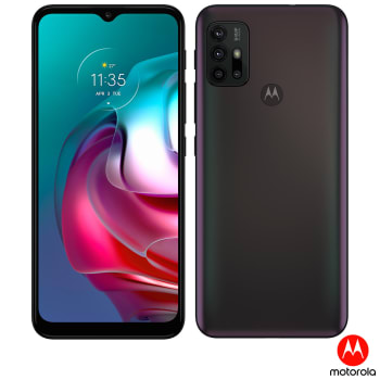 Smartphone Motorola Moto G30 4GB RAM 128GB 4G Tela 6,5” Câm. Quádrupla + Selfie 13MP Dark Prism