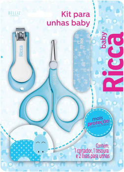 Kit Manicure Baby Colors Azul - Ricca