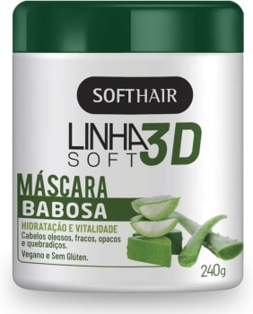 10 Unidades — Máscara Capilar Babosa Soft Hair