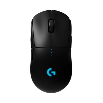 Mouse Gamer Sem Fio Logitech G PRO Wireless LIGHTSPEED RGB LIGHTSYNC Ambidestro 6 Botões Programáveis HERO 25K - 910-005271