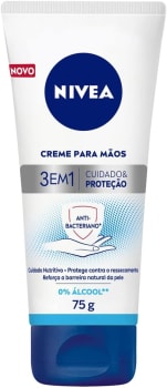 2 Unidades — NIVEA Creme Para Mãos Ação Antibacteriana 3 Em 1 75g