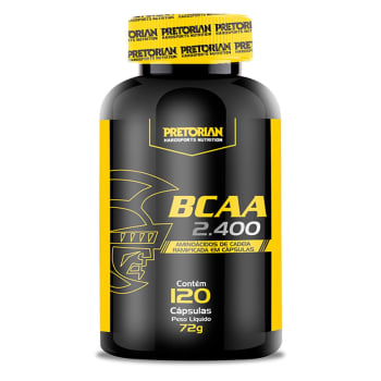 BCAA Pretorian 2.400 Sem Sabor 120 Cápsulas