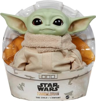 Mattel Plush Baby Yoda Star Wars The Child, Verde, 11 polegadas