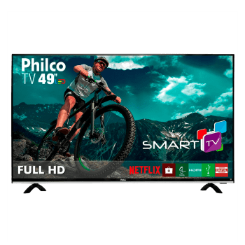 Smart TV Philco LED 49 Polegadas com Full HD Wi-Fi USB HDMI e Conversor Digital PTV49E68DSWN