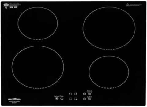 Cooktop de Indução Britânia 4 queimadores preto BCT04P 220V