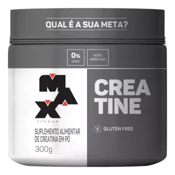 Suplemento Max Titanium Creatine Without Flavor Em Pote 300g