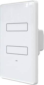 Interruptor Inteligente WiFi AGL 02 teclas Touch Branco - Compatível com Alexa