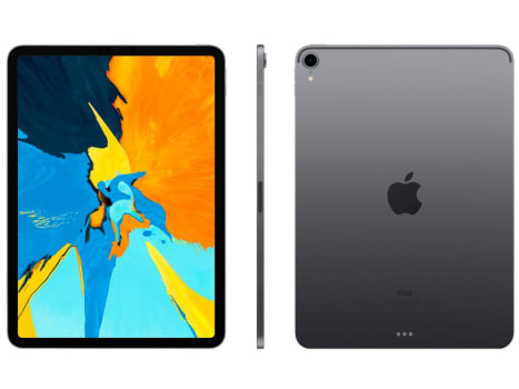 iPad Pro 2018 256GB Cinza Espacial 11" Retina - Proc A12X Câm 12MP + Frontal 7MP iOS 12