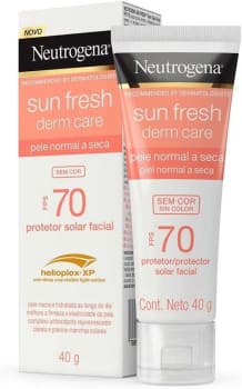 Protetor Solar Neutrogena Sunfresh Derm Care Dry Skin Sem Cor Fps 70 40g