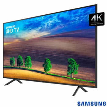 Smart TV 4K Samsung LED 2018 UHD 43" com HDR Premium, Tizen, Wi-Fi, Tudo em uma Tela, 3 HDMI e 2 USB - UN43NU7100