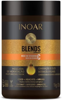  Máscara Inoar Blends Hidratação Vitamina C 1Kg 