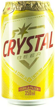 8 Unidades - Cerveja Crystal Pilsen Lata 350ml cada