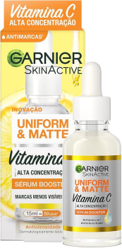 Sérum Facial Antimarcas Garnier Uniform & Matte Vitamina C, 15ml