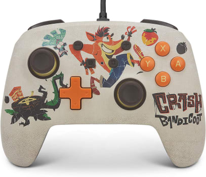  PowerA Enhanced Wired Controller for Nintendo Switch - Quantum Crash, Crash Bandicoot 4: It's About Time, Nintendo Switch Lite, Gamepad, game control