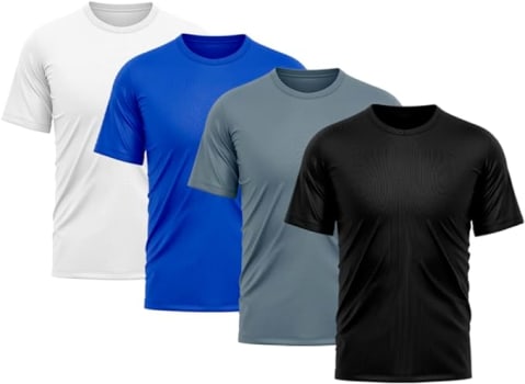 Kit 4 Camisetas Dry Fit Proteção Solar UV Masculina