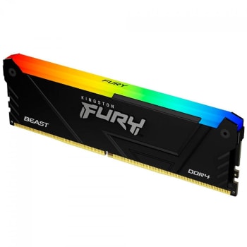 APP — Memória RAM Kingston Fury Beast RGB 16GB 3600MHz DDR4 CL18 Preto - KF436C18BB2A/16