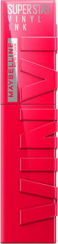 Maybelline NY Batom Líquido Longa Duração, Acabamento Espelhado e Brilho Instantâneo Super Stay Vinyl Ink Capricious 4,2ml