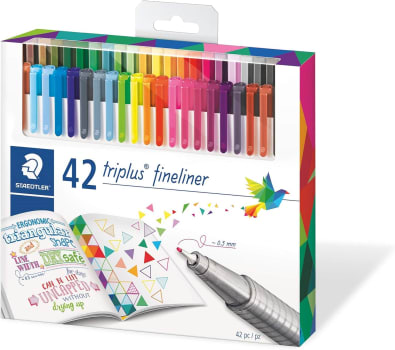 STAEDTLER Caneta Fineliner, Fineliner Triplus, Estojo Com 42 Cores