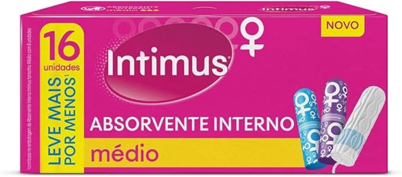 Absorvente Interno Intimus Médio - 16 unidades