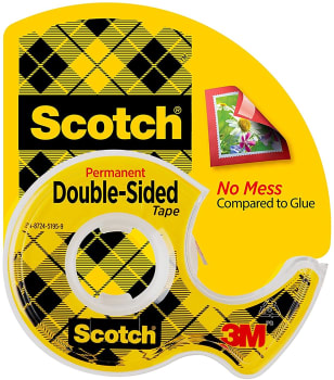 Fita Dupla-Face Scotch com Suporte - 12 - 7 mm x 6 - 35 m