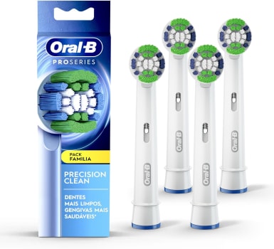 Kit Refis Oral-B Pro Series Advanced Clean 4 Unidades​, para Escova de Dentes Elétrica Oral-B