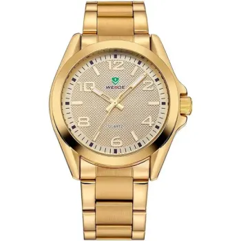  Relógio, Analógico, Weide, WH801G, masculino, Dourado 