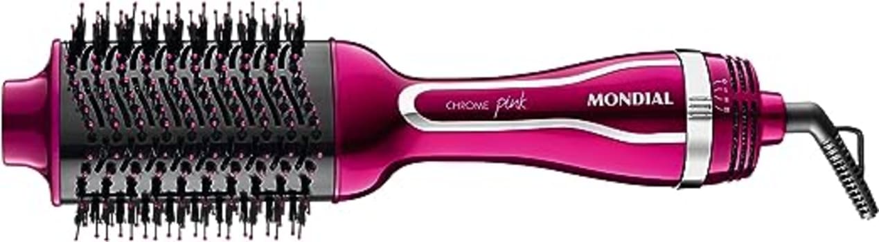 Escova Secadora Mondial, Chrome Pink, 220V, 1200W - ES-04