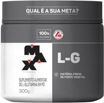 Glutamina L-G, Max Titanium, 300 g