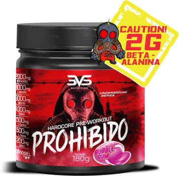 Pré Treino Prohibido Hardcore Pre-Workout, 3VS Nutrition ...