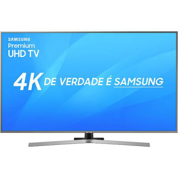 Smart TV LED 50" UHD Samsung Nu7400 Ultra HD 4k com Conversor Digital 3 HDMI 2 USB Wi-Fi Visual Livre de Cabos Controle Remoto Único HDR Premium Bixby