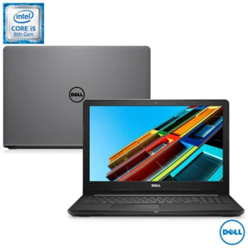 Notebook Dell, Intel® Core™ i5-8250U, 8GB, 2TB, Tela 15,6", AMD Radeon™ 520, Inspiron 15 Série 3000 - i15-3576-A61C - DEI153576A61C_PRD