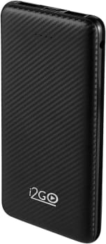 Carregador Portátil (Power Bank) I2GO 10000mAh 2 Saídas USB Preto - I2GO Plus