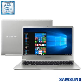 Notebook Samsung Intel® Core™ i7 7500U, 8 GB, 256 GB SSD, Tela de 13.3” - NP900X3J-KW1BR - SG900X3JKW