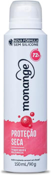 Monange Desodorante Aerossol Antitranspirante Feminino Proteção Seca 150Ml