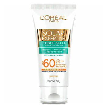 Protetor Solar L'Oréal Paris Solar Expertise Facial Toque Seco FPS 60 - 50g