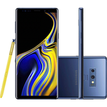 Smartphone Samsung Galaxy Note 9 128GB Nano Chip Android Tela 6.4" Octa-Core 2.8GHz 4G Câmera Dupla 12MP 6GB RAM + Caneta S Pen com Controle Remoto - Azul