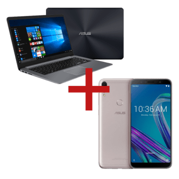 Notebook X510UA-BR665T Cinza + ZenFone Max Pro (M1) 3GB/32GB Prata