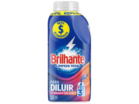 Sabão Líquido Concentrado Brilhante - Para Diluir Limpeza Total Refil 500ml