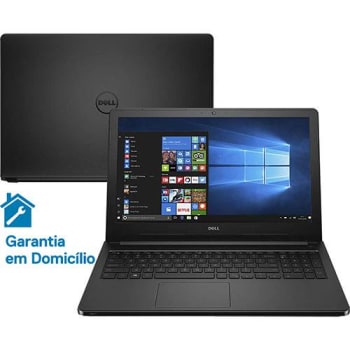 Notebook Dell Inspiron i15-5566-A10P Intel Core i3 4GB 1TB Tela LED 15.6" Windows 10 - Preto