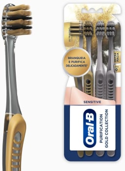 Escova Dental Oral-B Purification Gold Collection - 4 unidades