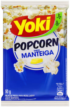 5 unidades Popcorn Micro Manteiga Yoki 50g