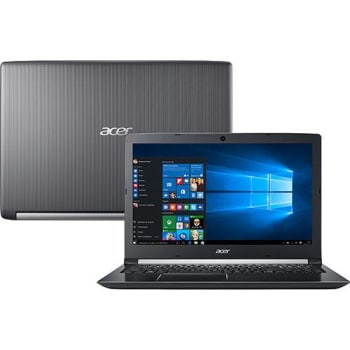 Notebook Acer A515-51-75RV Intel Core i7-7500u 8GB 1TB Tela LED 15.6" Windows 10  - Cinza 