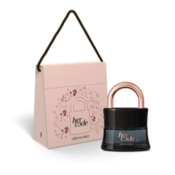 Combo Presente Dia das Mães Her Code: Eau De Parfum 50ml + Caixa de Presente