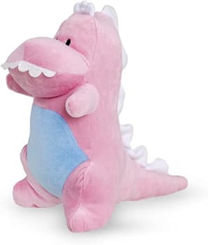 Bicho De Pelúcia Infantil Baby Dinossauro Rosa Zip Toys