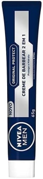 NIVEA Creme De Barbear 2 Em 1 Men Original Protect 65G, Branco