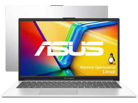 Notebook Asus Vivobook Go 15 i3-N305 4GB 256GB Intel UHD Graphics Tela 15,6" FHD - E1504GA-NJ447