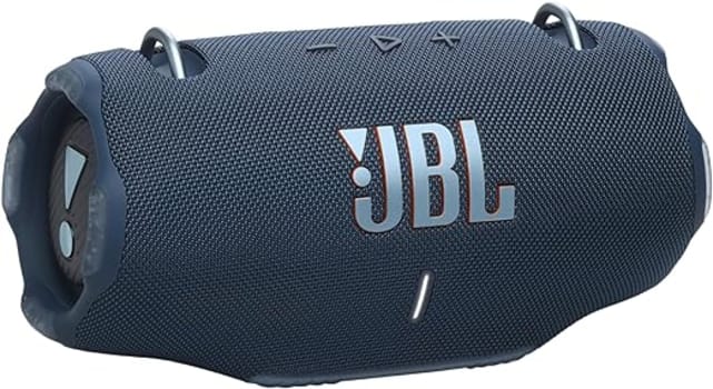 JBL Xtreme 4 - Alto-falante Bluetooth portátil, som potente e graves profundos, à prova d'água IP67, 24 horas de reprodução, Powerbank, PartyBoost para emparelhamento de vários alto-falantes (azul)