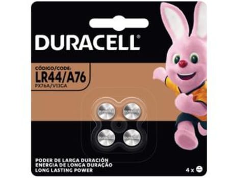 Pilha Alcalina Moeda LR44 / A76 4 Unidades - Duracell